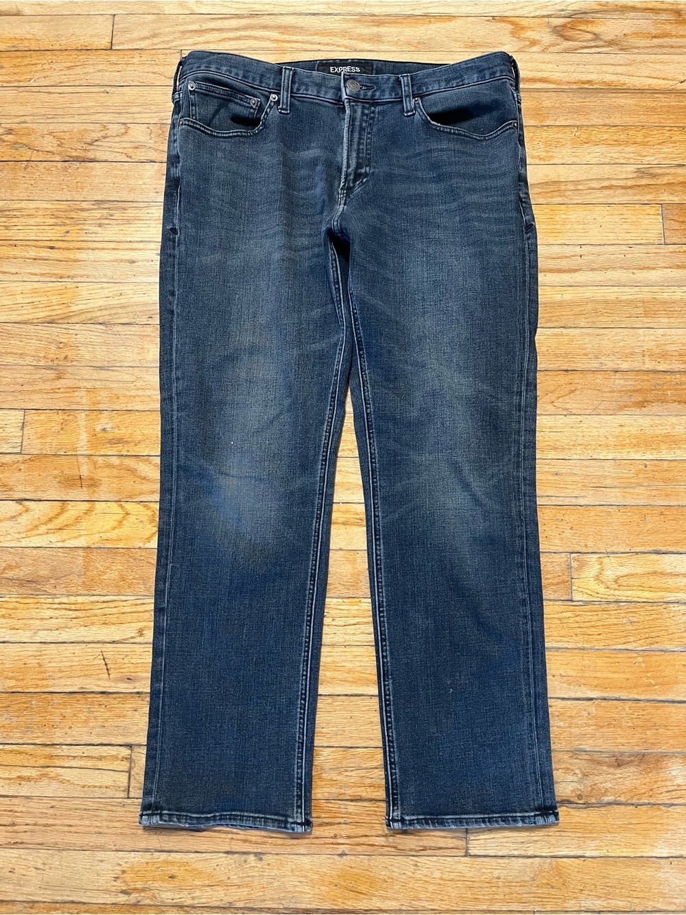 Express Men's 34x30 Blue Jeans – Stretch+ Slim Straight